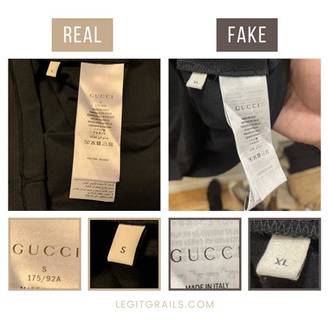 how to tell real gucci clothes from fake|authentic gucci clothing tags.